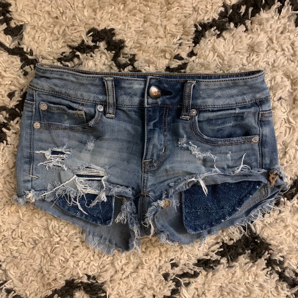 ★ AEO SHORTIE JEAN SHORTS | SIZE 00 ★